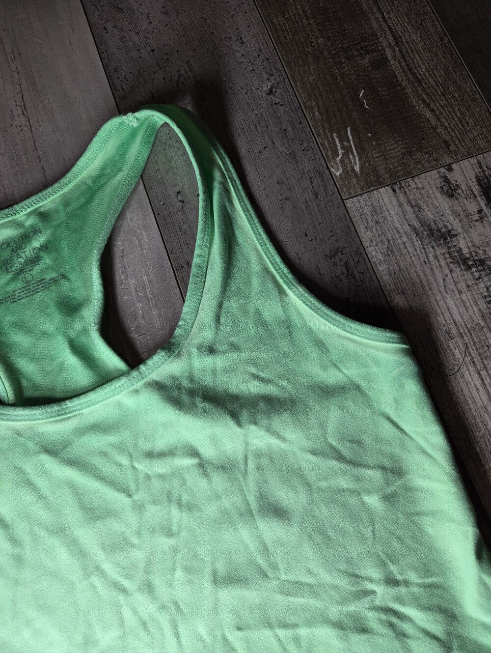 Evolution & Creation Green Racerback Crop Tank Top – Women’s Large NWOT - Picture 14 of 16